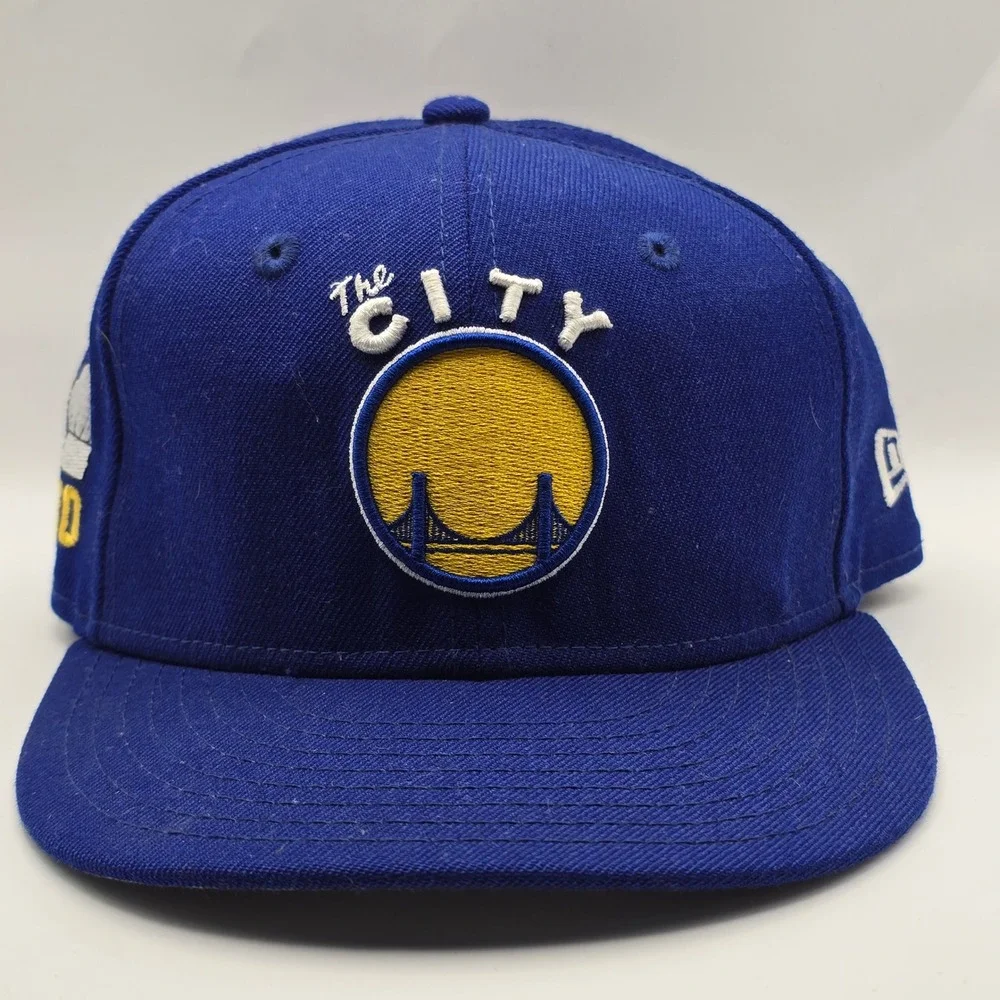 New Era 9FIFTY Golden State Warriors The City Youth Snapback Hat Blue Curry 30